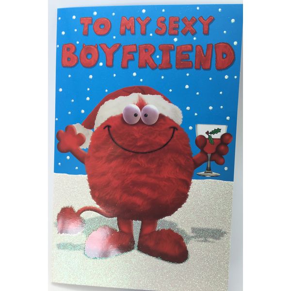 Love Monster Boyfriend Christmas Card