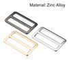 sourcing map 37.5mm(1.48") Flat Metal Slide Strap Adjustable Buckle 3 Colors 6pcs