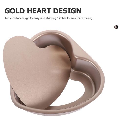 Cabilock Heart Shaped Cake Pans Stainless Steel Cake Mold With Removable Bottom Kitchen Baking Tin 8 Inch Nonstick Heart Mold, Shaped Baking Pans for s and Brownies(8 inch)