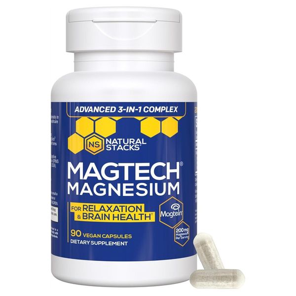 Natural Stacks MagTech, Magnesium Complex 90 Vegetarian Capsules Exp 2026