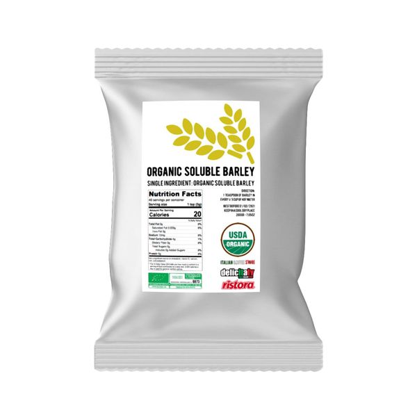 Orzo Buono: Organic Barley Coffee Substitute [ Italian Import ] (Soluble Barley, 200g/7.05 Oz)