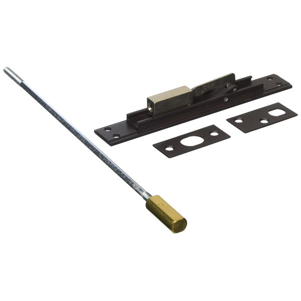 Deltana 12EFB10B Solid Brass 12-Inch Extension Flush Bolt