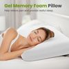Memory Foam Pillow Neck Relief Body Side Sleeper Cooling Pillow with Pillowcase