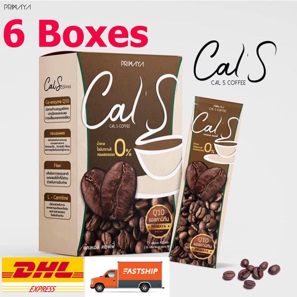 6 x Primaya Cal S Coffee Fiber Low Calories Weight Control Slim Diet Fast Ship