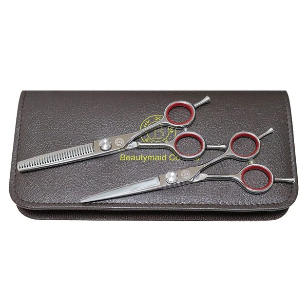 Mt. Fuji V-60 Cutting Scissors, Set of 2, Professional Grade Hair Cutting Scissors, Cinning, Skinning, Barbing, Scissors