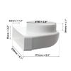 220x55mm- Ø 100mm Flat Rectangular to Round Ducting Adapter - 90° Duct Connector