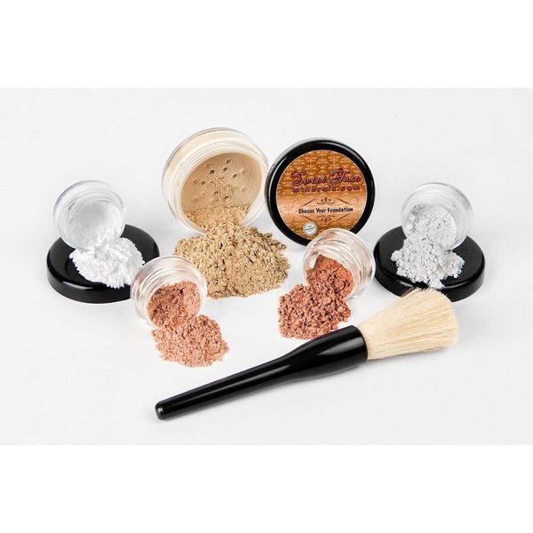 6 pc. STARTER KIT (FAIR 2) Mineral Makeup Set Bare Skin Matte Foundation Cover