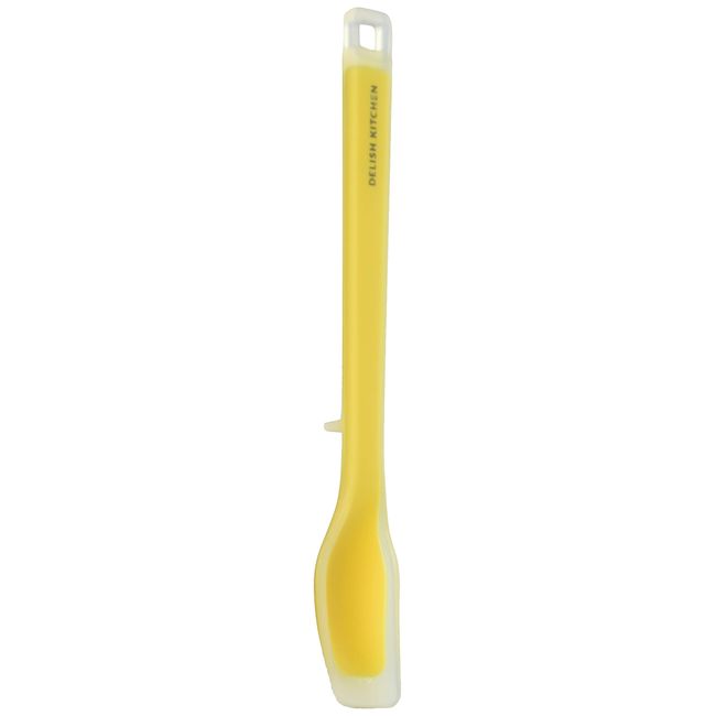 DELISH KITCHEN Pearl Metal Ladle Yellow M Silicone Spoon CC-1296