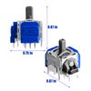 Ceozon TMR Effect Joysticks Electromagnetic Sensor Anti Drift Joystick Replacement Repair Accessories Compatible with PS5 Controller, 2 Pcs