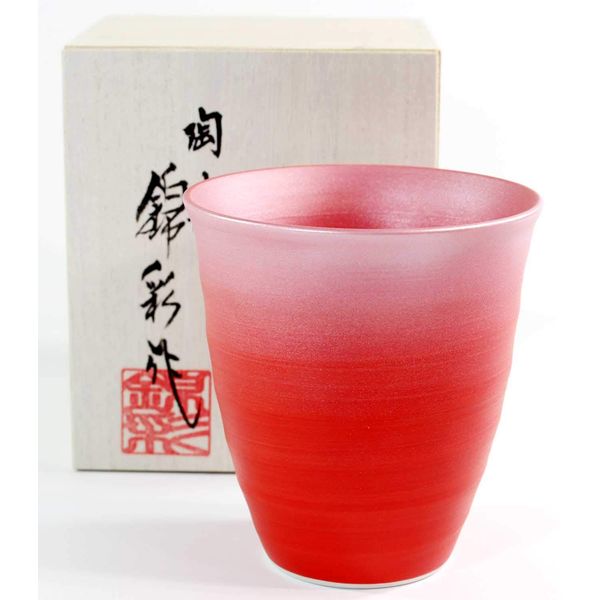 Paulownia boxed traditional craft Arita ware pottery kiln change platinum tea cup | gift | souvenir | gift | present | potter Fujii Kinsai