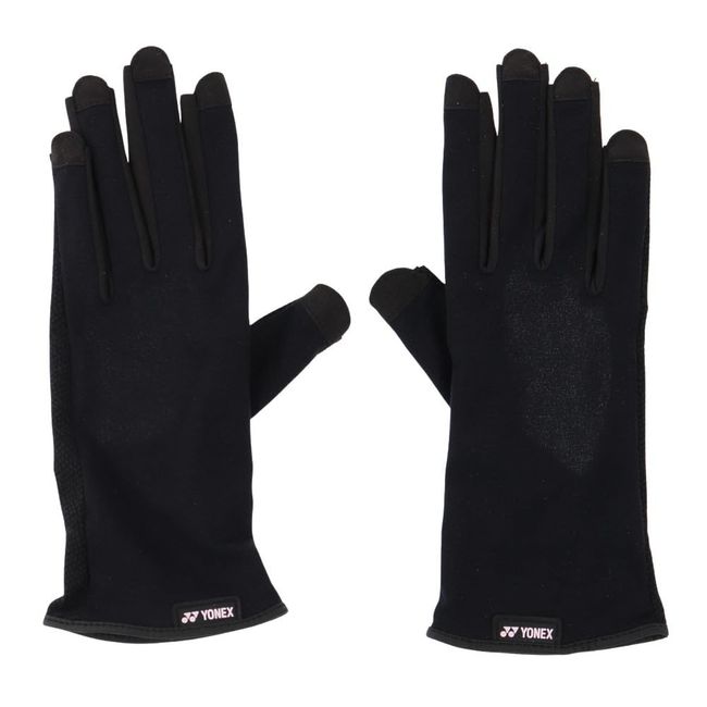 Yonex AC298 Unisex Left/Right Hand Tennis Gloves, Black, M, 7.5 inches (19,20 cm)