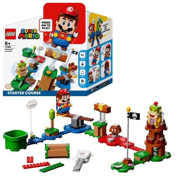 LEGO Super Mario Toy, Lego (R) Mario(TM) and Soken, Starter Set, Christmas Present, Christmas Gift, Boys and Girls, Mario, Children, Goods, Figure, Game, Educational Toy, Birthday, Gift, Lego Blocks