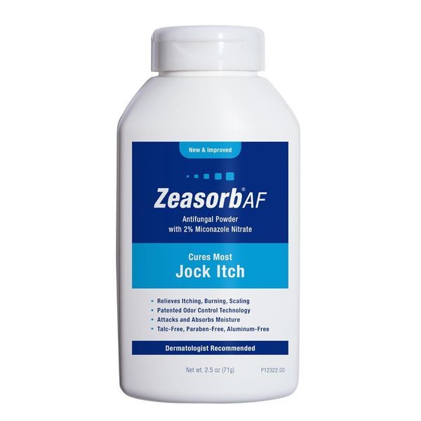 Zeasorb Super Absorbent Antifungal Treatment Powder for Jock Itch, 2.5 Ounce