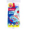 Vileda Super Mocio 3 Action XL Mop Head Refill Blue 1 Pack Nozzle Mops