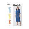 Simplicity SS3065W2 Women's Button-Front Dresses Sewing Pattern Packet, Design Code S3065, Sizes 20W-22W-24W-26W-28W