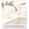 Yamazaki Soap Tray, Silicone, White, One Size