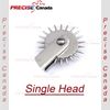 PC Rotating SPUR Purple WARTENBERG Pinwheel Chrome Plated