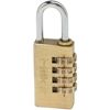 Hilka 70760030 Brass Combination Padlock, 30 mm