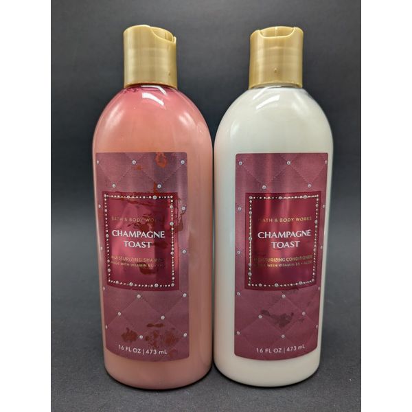 Bath & Body Works CHAMPAGNE TOAST Moisturizing Shampoo & Conditioner 16oz