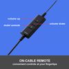 Elecom HS-HP101UNCBK Wired USB Connection Foldable Headset with Mic Mute Function 40mm Driver for Binaural [Dual Microphone Noise Reduction] Black