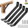 4PCS Angle Brackets 7.3" Inside Mount 45-Degree Angle Corner Braces Inside Joint