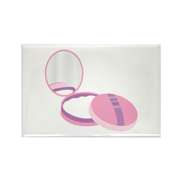 CafePress Makeup Powder Magnets Rectangle Magnet, 3"x2" Refrigerator Magnet