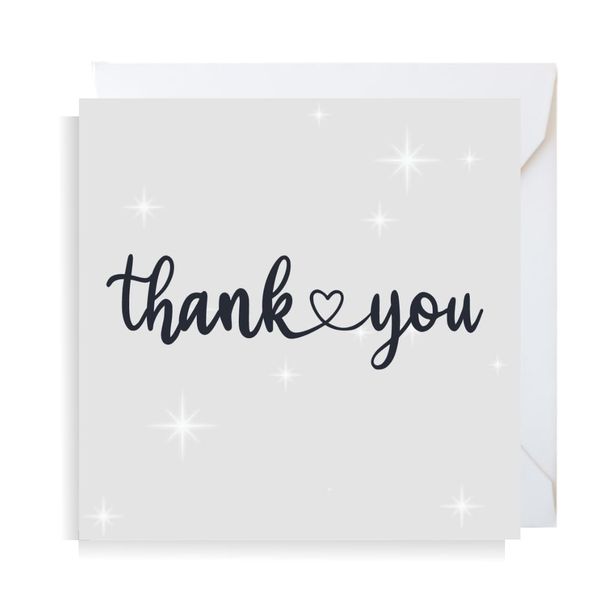 Second Ave Thank You Square Card For Him/Her Greeting Card