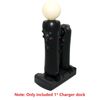 DC 5V Controller Charging Dock Dual Mini USB Ports & LED Light Indicator 2 in 1 Charging Stand Fits PS 3 Controllers