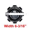 CAP-8L2-B20 / Gear Alloy Gloss Black Snap In Center Cap