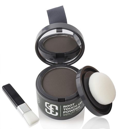 Root Powder, Hair Concealer Hair Thickening for Women and Men, Hairline Repair & Conceals Instant Hair Loss, Touch Up Hair Powder for Thin Hair for Women (Dark Brown, 4 g)