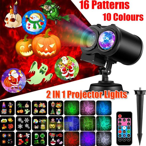 Christmas Laser HD LED Projector Light Moving Outdoor Landscape Stage Xmas Lamp