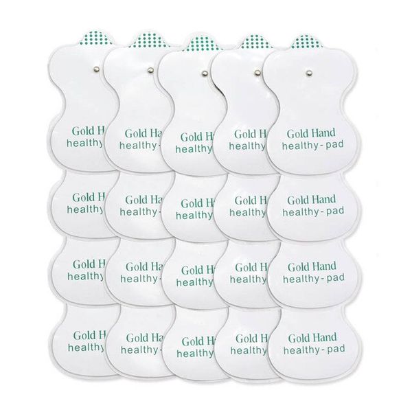 Body Shaping Electrotens-EMS Stimulation ABS Full Body Relax Muscle Therapy Massager Pulse Slipper Tens Acupuncture, [02] 20pcs pads