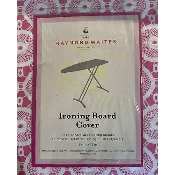 Raymond Waites Pink FLORAL IRONING BOARD COVER Colorful Abstract New