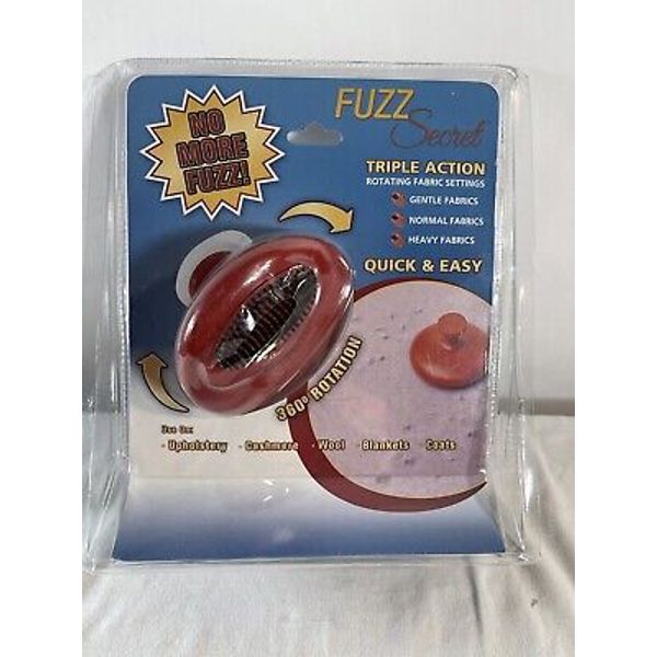 FUZZ Secret Rotating Portable Lint Pet Hair Remover Clothe Fuzz Pills Fabric NEW