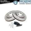 Front Brake Rotors & Metallic Pad Kit Set for 04-08 Chrysler Pacifica
