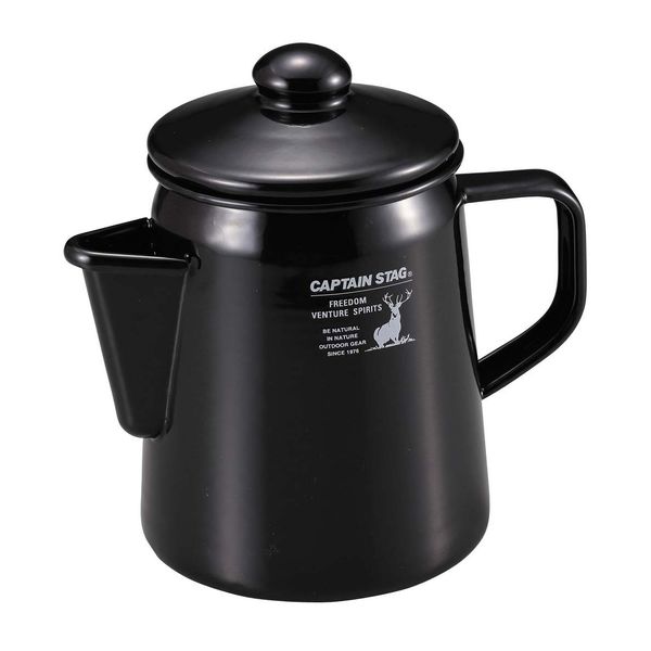 Captain Stag UH-522 Kettle, Enameled Kettle, CS Black Label