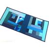 Blue and Green Quilted Fabric Patchwork Table Runner