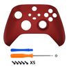 eXtremeRate Scarlet Red Replacement Shell for Xbox Series X & S Controller - Personalized Upgrade - Soft Touch Grip Custom Gaming Case Faceplate for Xbox Core Controller [Controller NOT Included]