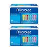 Microlet Colored Lancets, 100 Count (2 Pack)