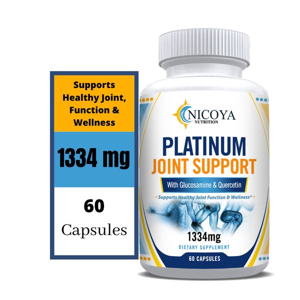 Platinum Joint Support Glucosamine, Chondroitin, Turmeric, MSM Pain Relief