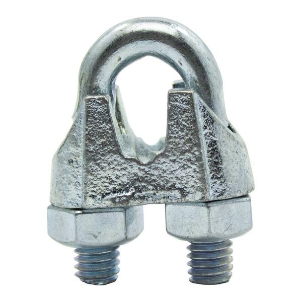 AII 15-204 Wire Clip Fixing Bracket, Wire Rope, Terminal Treatment, Silver, 0.4 inches (9 mm)