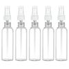 5 Clear Plastic 2 OZ PET Empty Spray Bottles Refill Mist Pump Travel TSA Reuse