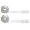 Webbing Strap with Quick Release Buckle, Pack of 2 (White, 1 metre)