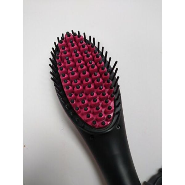 As seen on tv Simply Straight SSCM4 Ceramic Brush Hair Straightener Black/Pink
