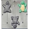 Turtle Boy Lollipop Chocolate Candy Mold 3308