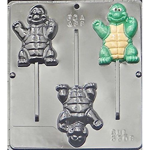 Turtle Boy Lollipop Chocolate Candy Mold 3308