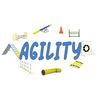 CafePress Agility Oval Sticker Oval Car Bumper Sticker