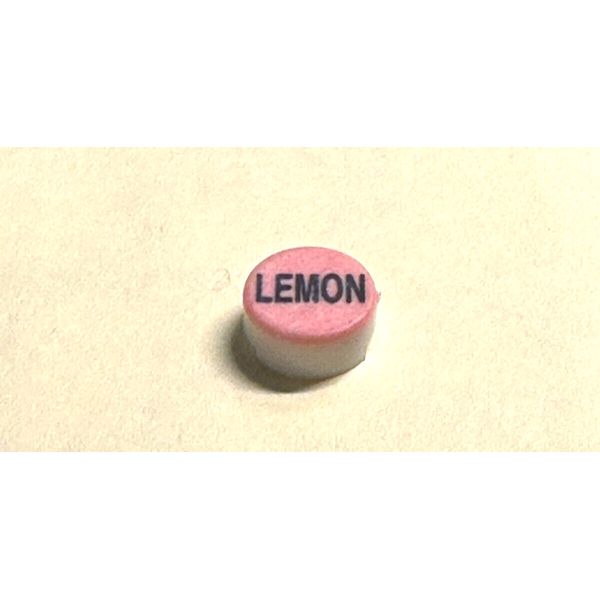 Bar Gun Soda Gun Push Button Flavor Tab Replacement Cap, "LEMON"