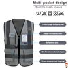A-SAFETY grey hi vis vest
