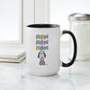 CafePress Snoopy Nomnomnom Mugs 15 oz (444 ml) Ceramic Coffee Mug